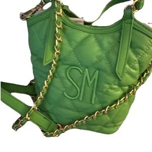 Steve Madden Green Quilted Crossbody Bag